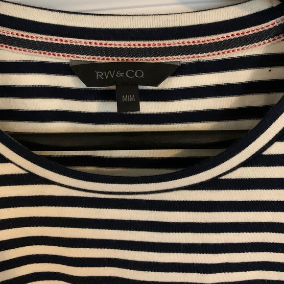 Dark Navy striped pocket t shirt - RW&Co - Medium - Picture 2 of 6